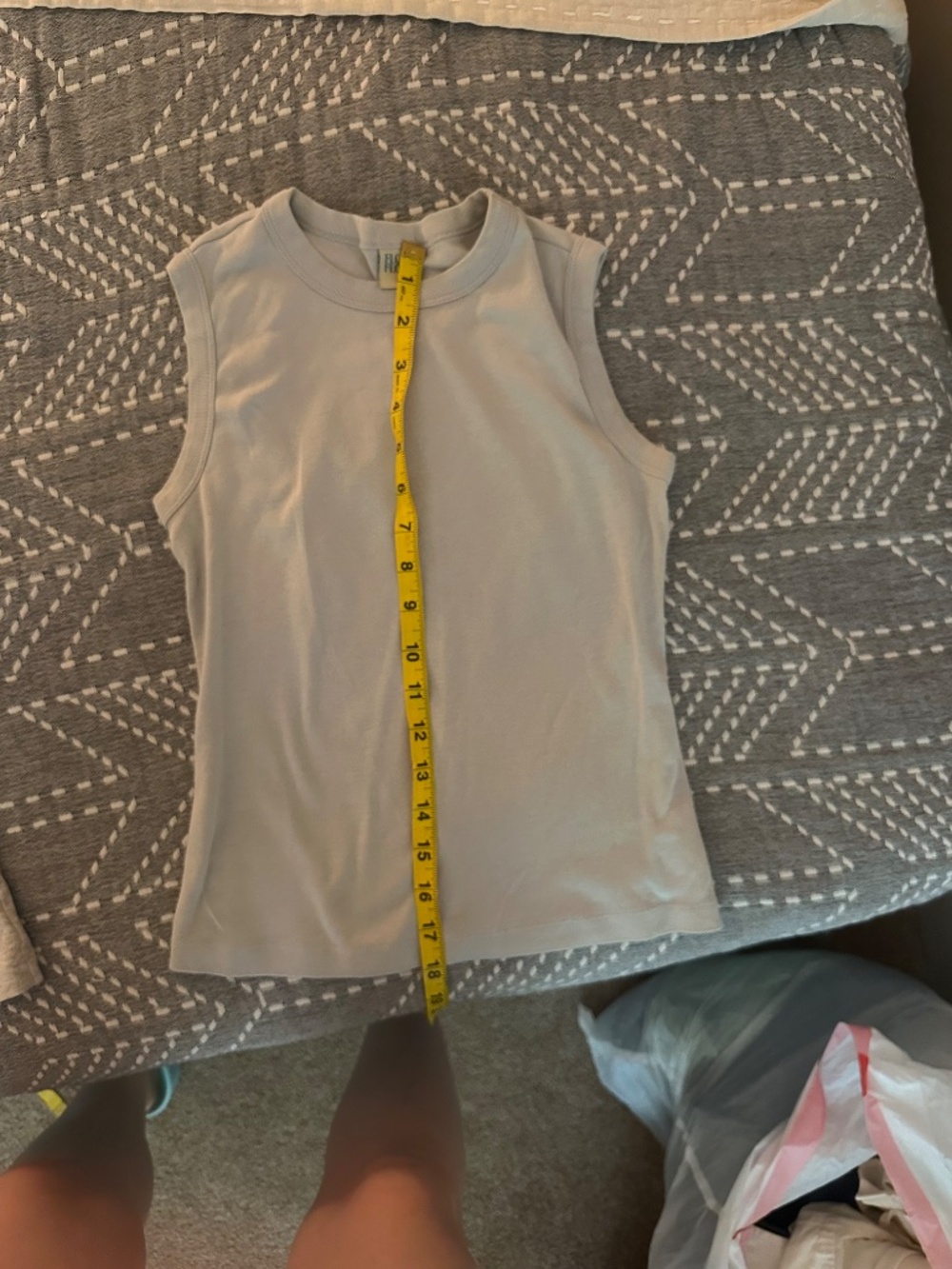 Bundle 2 Flore Flore Esme Tanks Grey (X-Small) and Sky Blue (Small) - Picture 9 of 9